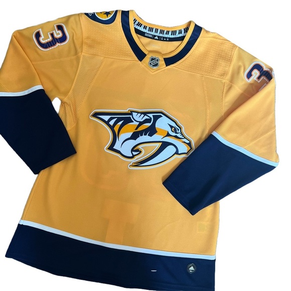 ADIDAS / NASHVILLE PREDATORS / NHL GOLD VIKTOR ARVIDSSON 33 HOME JERSEY - Picture 3 of 13